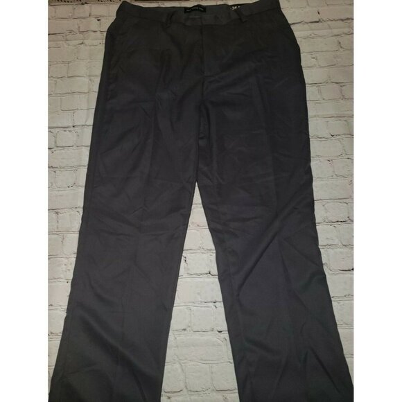 Nwt For You One Mens Charcoal Dress Pants Straight Leg Size 36x34 - Picture 1 of 3
